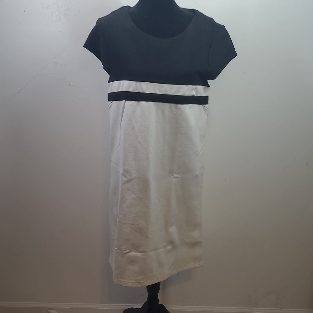 JB by Julie Brown Black and White Midi Dress